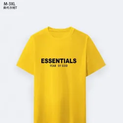 Fear of God T-shirts for MEN Essentials Black/White/BLue/Yellow/Red #B46932