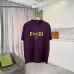 Fendi - Logo-Print Cotton-Jersey T-Shirt Black/White/Purple #B53369
