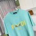 Fendi - Logo-Print Cotton-Jersey T-Shirt Black/White/Purple #B53369