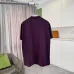 Fendi - Logo-Print Cotton-Jersey T-Shirt Black/White/Purple #B53369