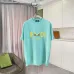Fendi - Logo-Print Cotton-Jersey T-Shirt Black/White/Purple #B53369