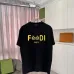 Fendi - Logo-Print Cotton-Jersey T-Shirt Black/White/Purple #B53369