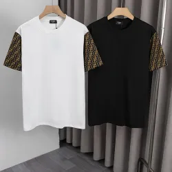 Fendi T-shirts for men 260g Black/White #B53063