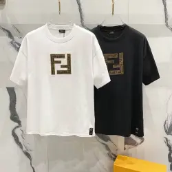 Fendi T-shirts for men Black/White #B46967