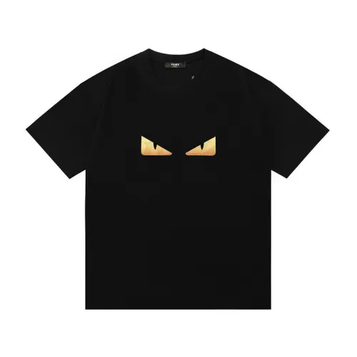 Fendi T-shirts for men Black/White #B53078