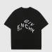 Givenchy T-shirts for MEN Solid Color Crew Neck Black/White #B46462