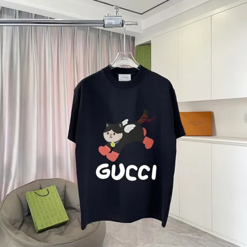  Gucci Men's AAA T-shirts Gucci Cat Embroidery T-shirt Men's #B53683
