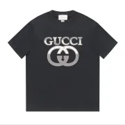 Gucci Men's AAA T-shirts EUR Sizes Black/White #999936082