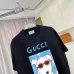 Gucci T Shirt Featuring Cartoon Dog in Red Sunglasses Graphic for Trendy Casual Outfits #B54212