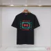 Gucci T-shirts for Gucci Men's AAA T-shirts 270g Black/White #B53056