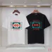 Gucci T-shirts for Gucci Men's AAA T-shirts 270g Black/White #B53056