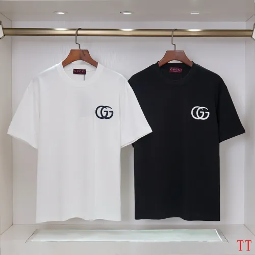 Gucci T-shirts for Gucci Men's AAA T-shirts 270g Black/White #B53057