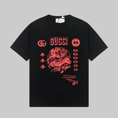 Gucci T-shirts for Gucci Men's AAA T-shirts Black/White #B50770
