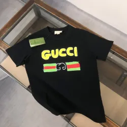 Gucci T-shirts for Gucci Men's AAA T-shirts Black/White #B53073