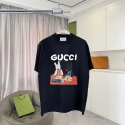 Gucci T-shirts for Gucci Men's Print Cotton AAA T-shirts 4 colors #B54024