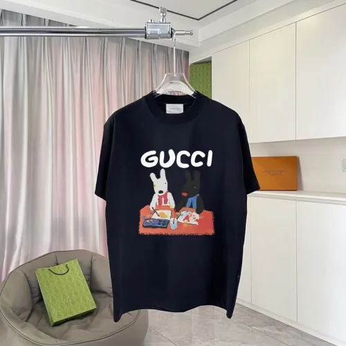 Gucci T-shirts for Gucci Men's Print Cotton AAA T-shirts 4 colors #B54024
