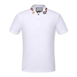  Solid Cotton polo with embroideries bee Kingsnake UFO men polo shirts #9100585