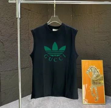 Brand G x Adidas clover men's tank tops Black #B52935