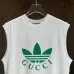 Gucci x Adidas clover men's tank tops White #B52936
