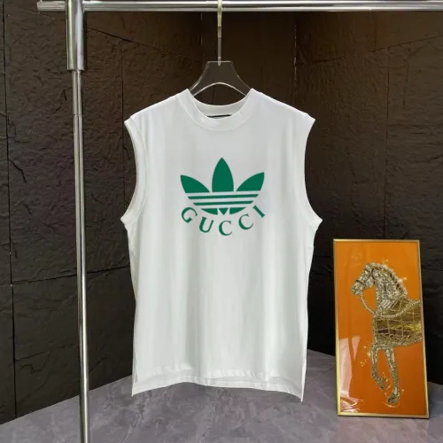 Gucci x Adidas clover men's tank tops White #B52936