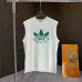 Gucci x Adidas clover men's tank tops White #B52936
