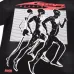 HELLSTAR Black T - Shirt With Running Figures Graphic And Star Sports Print Design #B54349