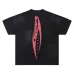 HELLSTAR Black T - Shirt With Running Figures Graphic And Star Sports Print Design #B54349