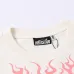 HELLSTAR White T - Shirt With Bold Flaming Graphic And Slogan Print Design #B54350