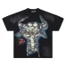 Hellstar Black T-shirts Fierce Bull Skull Graphic Edgy Rock Vibe #B54181