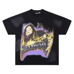 Hellstar Black T-shirts Vintage Inspired Graphic & Fiery Rock Aesthetic #B54177