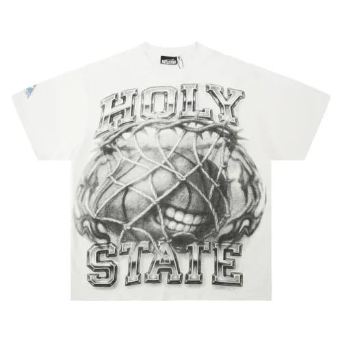 Hellstar T-shirts HOLY STATE  White #B53185