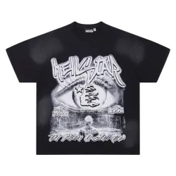 Hellstar T-shirts Trippy Eye Art & Retro Infused Streetwear Vibe Black #B54173