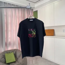 Black LOEWE T - Shirt With Colorful Logo Design For Fashion Enthusiasts #B54362