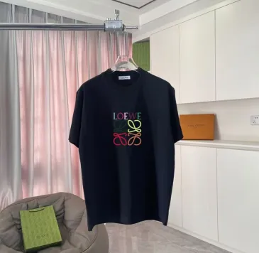 Black LOEWE T - Shirt With Colorful Logo Design For Fashion Enthusiasts #B54362
