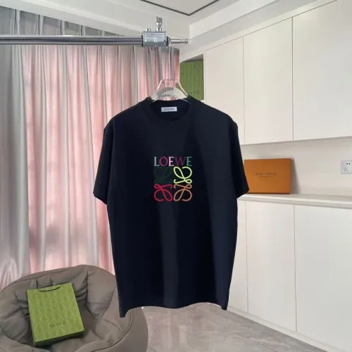 Black LOEWE T - Shirt With Colorful Logo Design For Fashion Enthusiasts #B54362