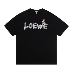 LOEWE T-shirts for MEN Black/White #B51687