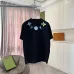 Eye catching Louis Vuitton T Shirt With Colorful Brand Motifs For Fashion Fans Black/White/Purple/Light Blue #B54301
