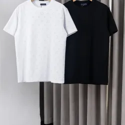 LV Style Embroidered Double Yarn T-Shirt, M-XXL #B63534