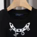 LV Style Embroidered Double Yarn T-Shirt, M-XXL #B63535