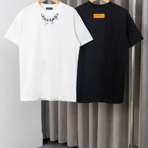 LV Style Embroidered Double Yarn T-Shirt, M-XXL #B63535