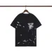 Louis Vuitton Black T Shirt with Abstract Brush Stroke Print and Artistic Logo Graphic for Men #B54206