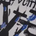 Louis Vuitton Black T Shirt with Abstract Brush Stroke Print and Artistic Logo Graphic for Men #B54206