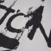 Louis Vuitton Black T Shirt with Abstract Brush Stroke Print and Artistic Logo Graphic for Men #B54206