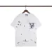 Louis Vuitton Black T Shirt with Abstract Brush Stroke Print and Artistic Logo Graphic for Men #B54206