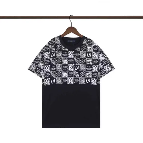 Louis Vuitton T-Shirts for AAAA Louis Vuitton T-Shirts Black/White #B53664