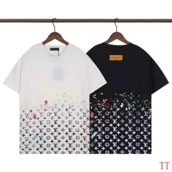 Louis Vuitton T-Shirts for AAAA Louis Vuitton T-Shirts Black/White #B53742