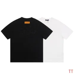 Louis Vuitton T-Shirts for AAAA Louis Vuitton T-Shirts Black/White #B53745