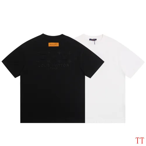 Louis Vuitton T-Shirts for AAAA Louis Vuitton T-Shirts Black/White #B53745