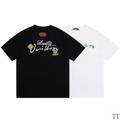 Louis Vuitton T-Shirts for AAAA Louis Vuitton T-Shirts Black/White #B53746