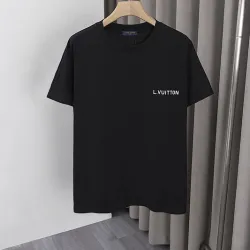 Louis Vuitton T-Shirts for AAAA Louis Vuitton T-Shirts Black/White #B53772